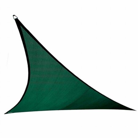 GARDENCARE Coolaroo Coolhaven SHADE SAIL TRIANGLE 12&apos;  Heritage Green with Fixing Kit GA2547301